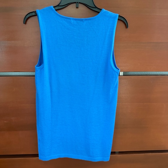 Saks Fifth Avenue Blue Cashmere Tank - Size Medium - Picture 2 of 2